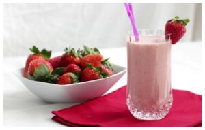 batido de fresas