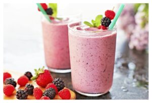 batido de frutos rojos